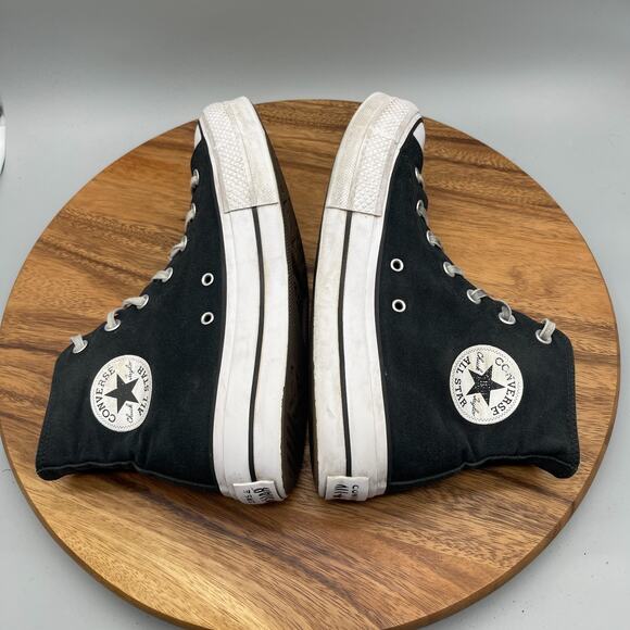 Converse CTAS All Star Lift Shoes Womens 10 Black Canvas Hi Top Platform Sneaker - Picture 6 of 8